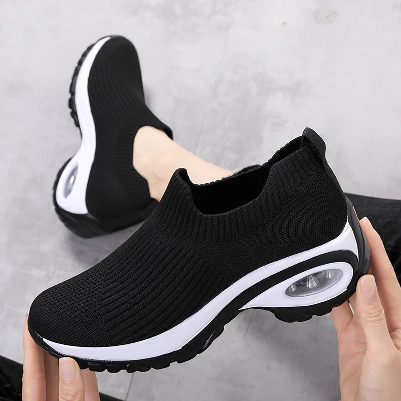 Damen Komfortable und luftdurchlässige Slip-On Sneakers Heidi Mode