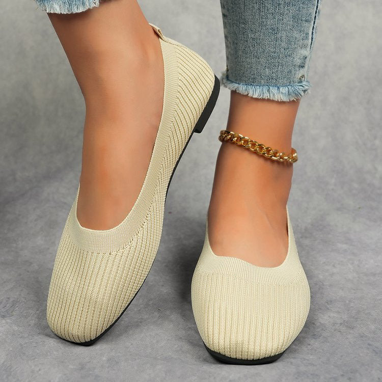 Damen Komfortable und Modische Ballerinas mit Strukturiertem Obermaterial Heidi-Mode - Image 6