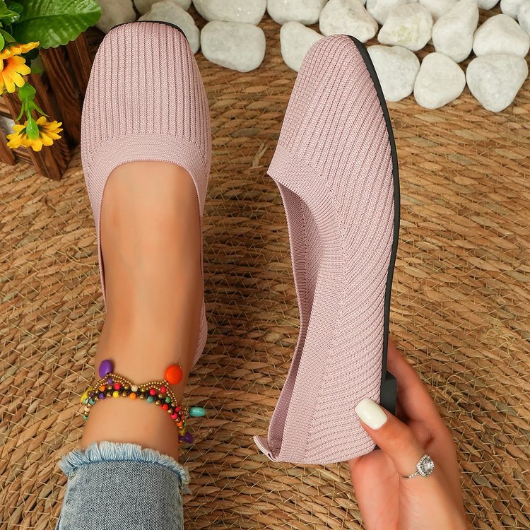 Damen Komfortable und Modische Ballerinas mit Strukturiertem Obermaterial Heidi-Mode - Image 9