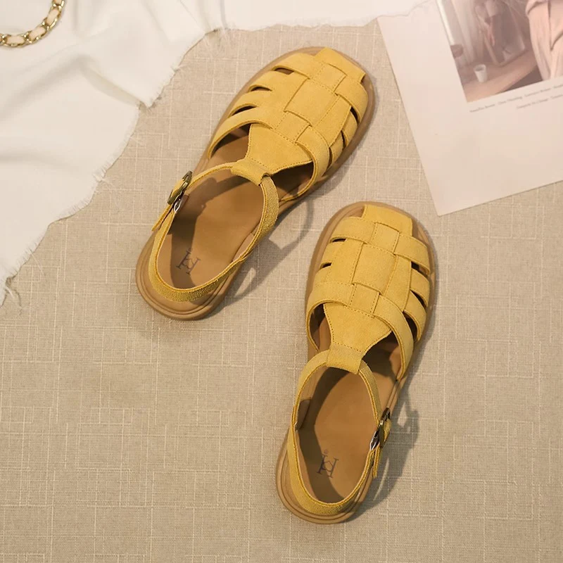 Damen Komfortable und modische Riemchensandalen mit geflochtenem Design Heidi Mode - Image 2