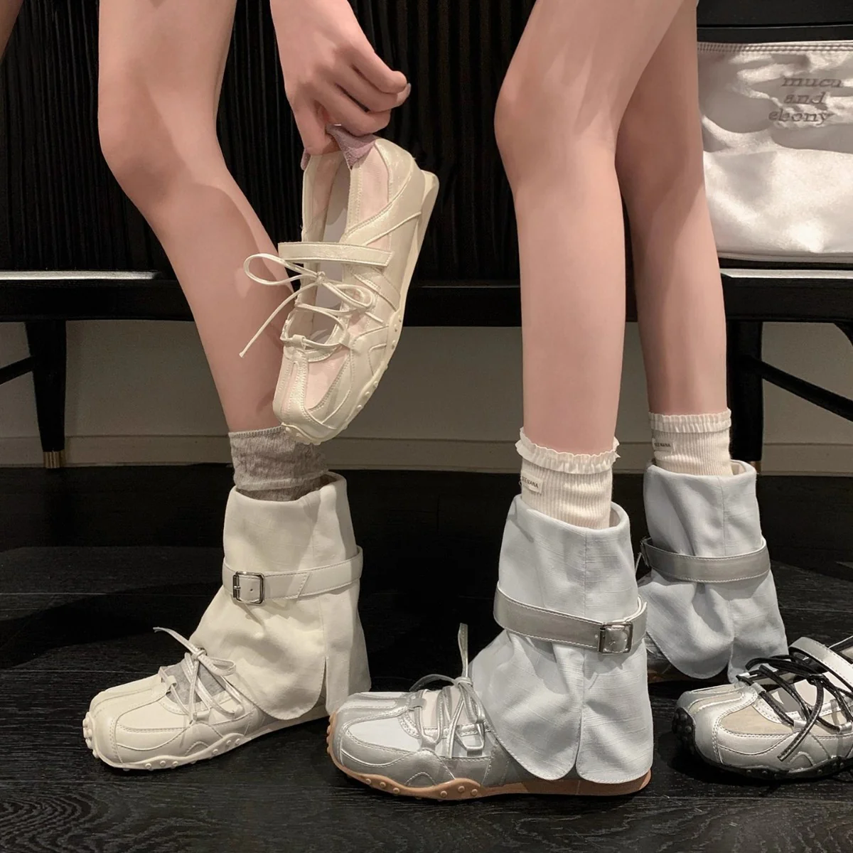 Damen Komfortable und wasserdichte Stiefel mit verstellbarem Schnallenverschluss Heidi Mode