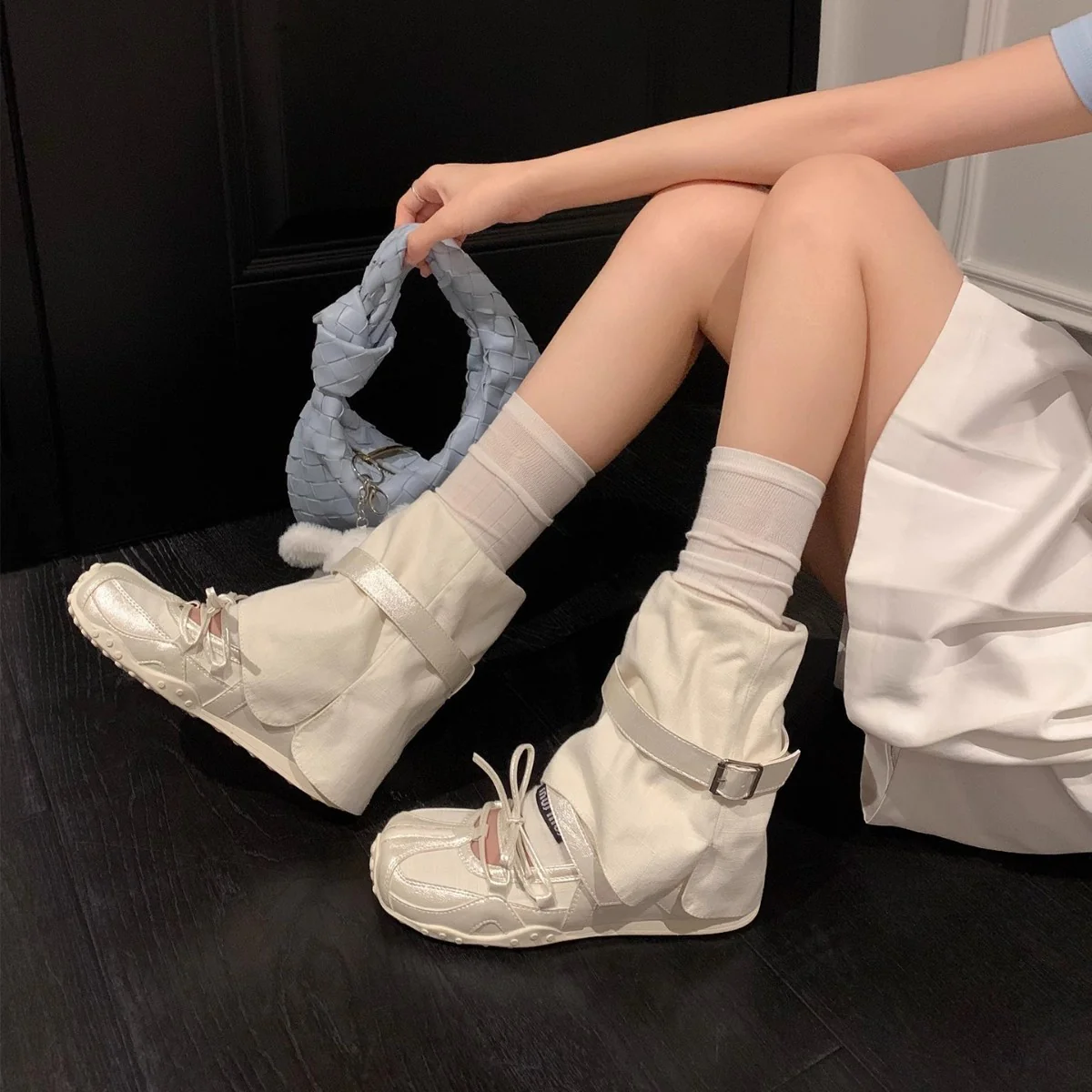 Damen Komfortable und wasserdichte Stiefel mit verstellbarem Schnallenverschluss Heidi Mode - Image 3