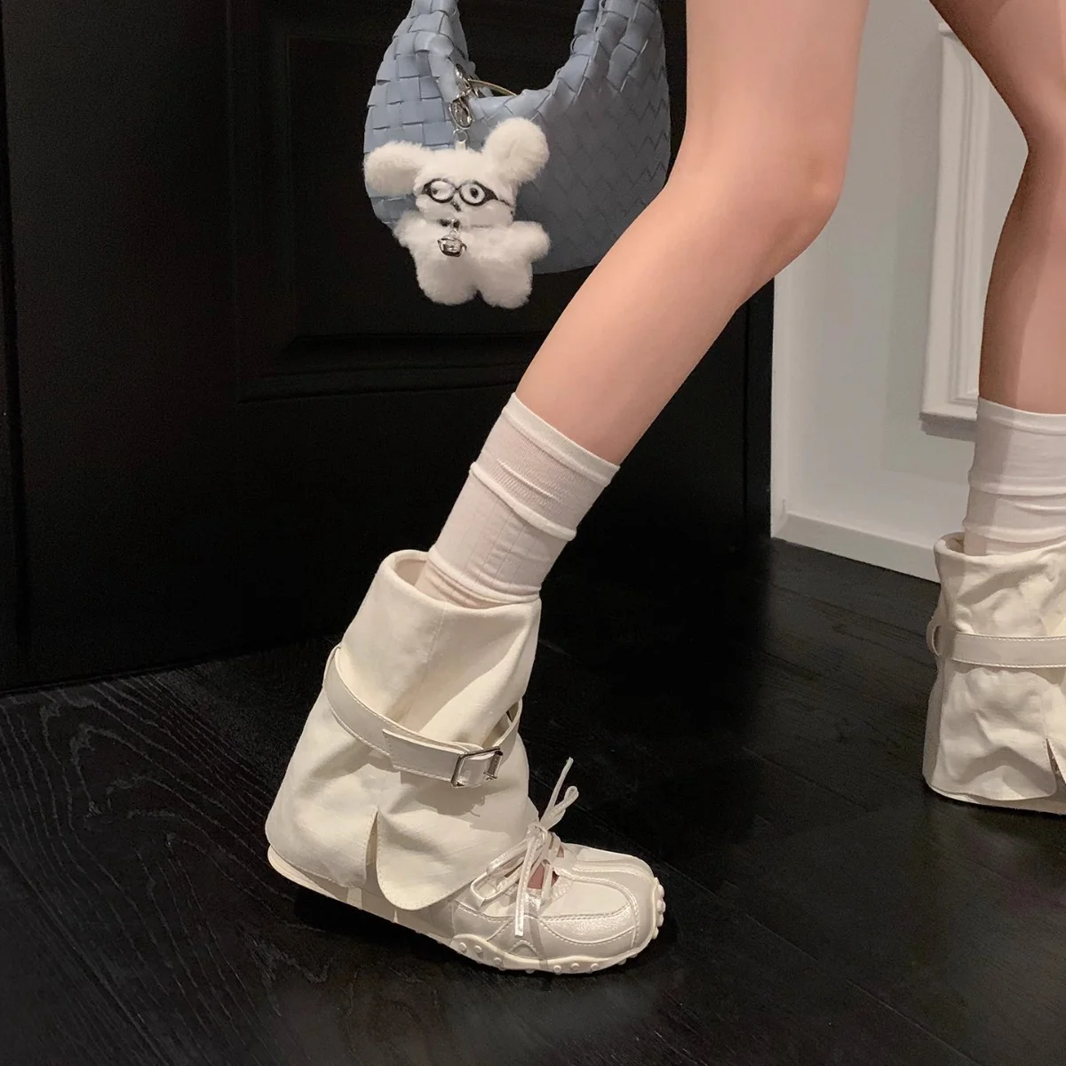 Damen Komfortable und wasserdichte Stiefel mit verstellbarem Schnallenverschluss Heidi Mode - Image 4