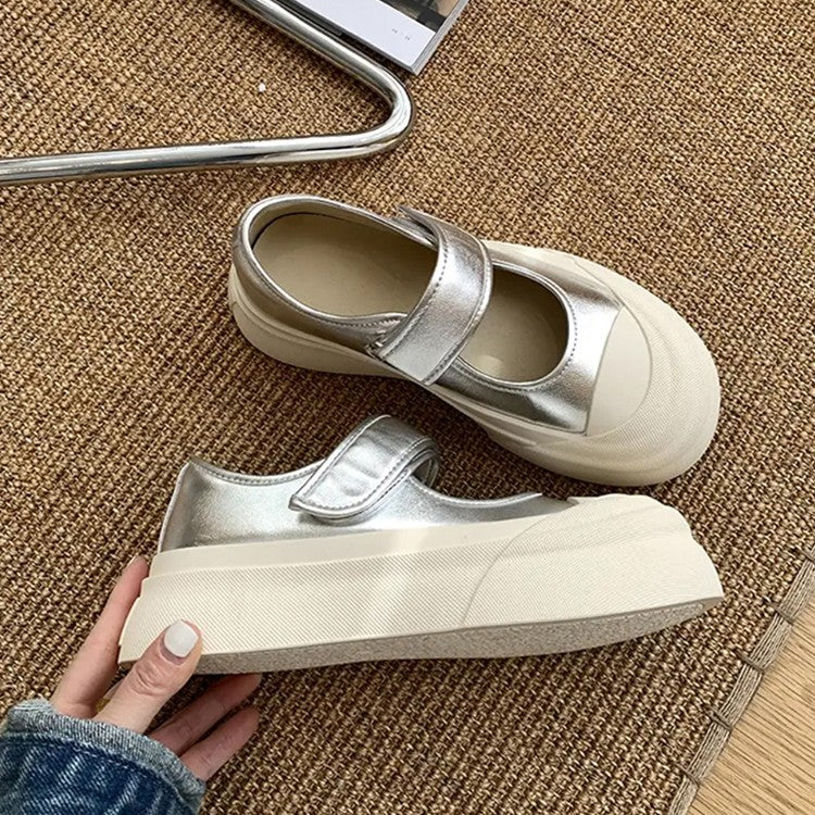 Damen Komfortable Velours-Sneaker mit Klettverschluss Heidi Mode - Image 2