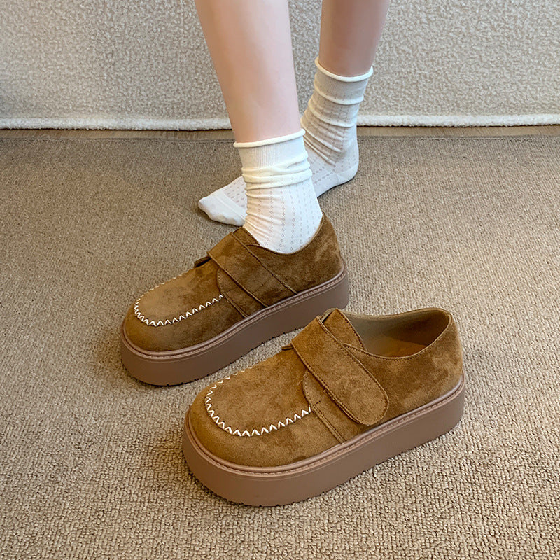 Damen Komfortable Velours Sohle Sneakers Heidi Mode - Image 3