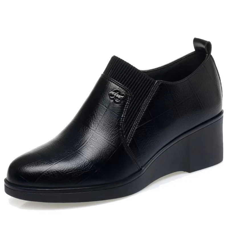 Damen Komfortable Wedge-Stiefeletten mit elegantem Design und elastischen Einsätzen Heidi Mode - Image 5