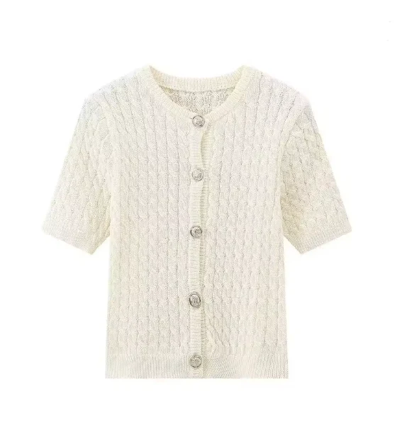 Damen Kurzarmstrickjacke Heidi-Mode - Image 5