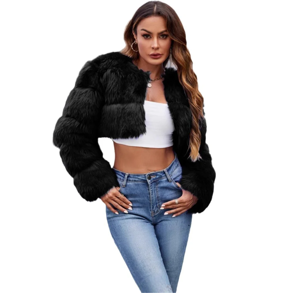 Damen Kurze Pelzjacke Heidi-Mode - Image 5