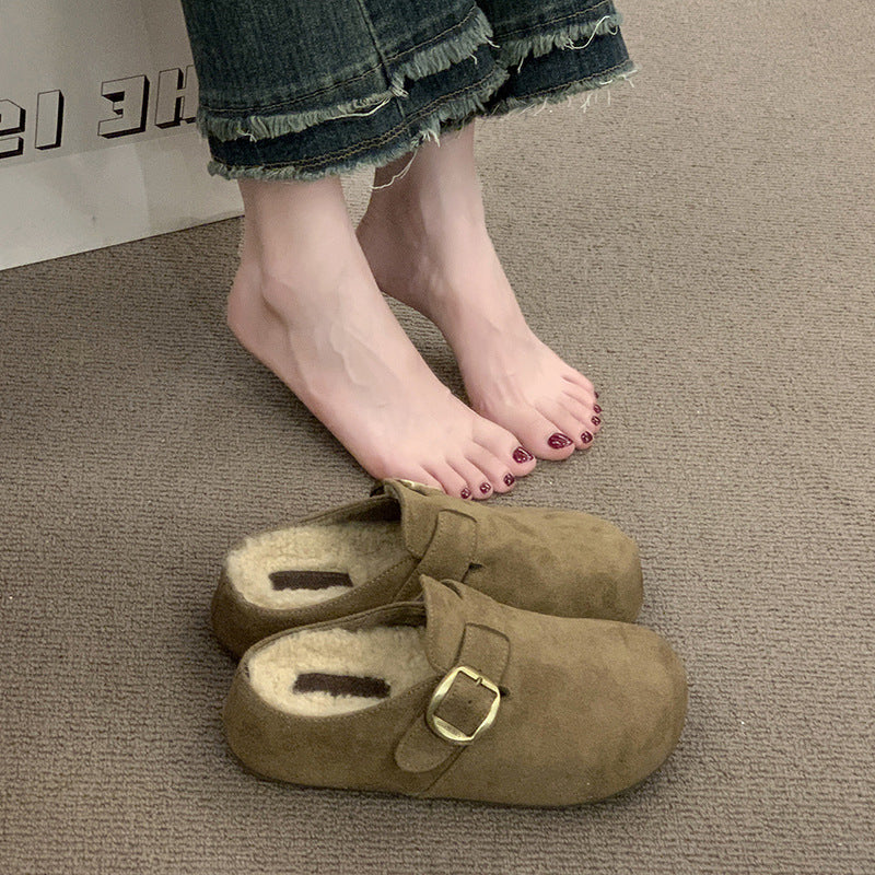 Damen Kuschelige Clogs aus hochwertigem Material mit modischem Schnallenverschluss Heidi Mode - Image 9