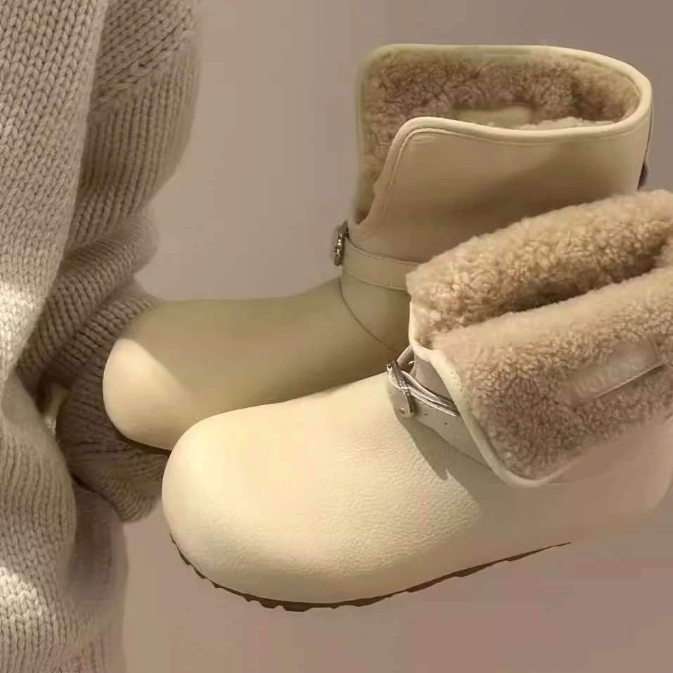 Damen Kuschelige Hausschuh-Stiefel mit flauschigem Innenfutter Heidi Mode - Image 4