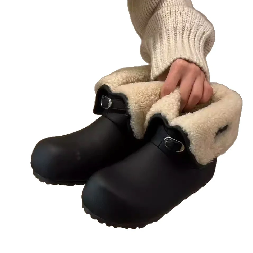 Damen Kuschelige Hausschuh-Stiefel mit flauschigem Innenfutter Heidi Mode - Image 5