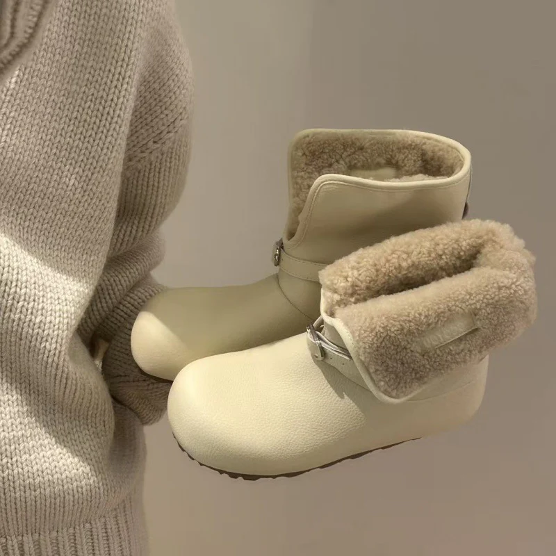 Damen Kuschelige Hausschuh-Stiefel mit flauschigem Innenfutter Heidi Mode - Image 6