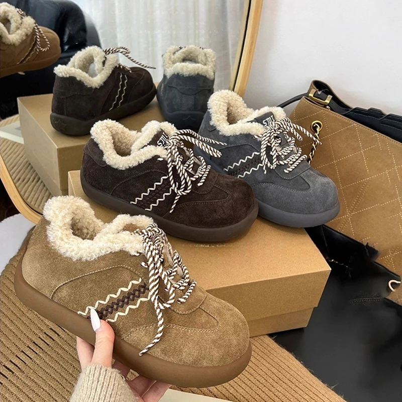 Damen Kuschelige Hausschuhe aus hochwertigem Wildleder mit flauschigem Innenfutter Heidi Mode