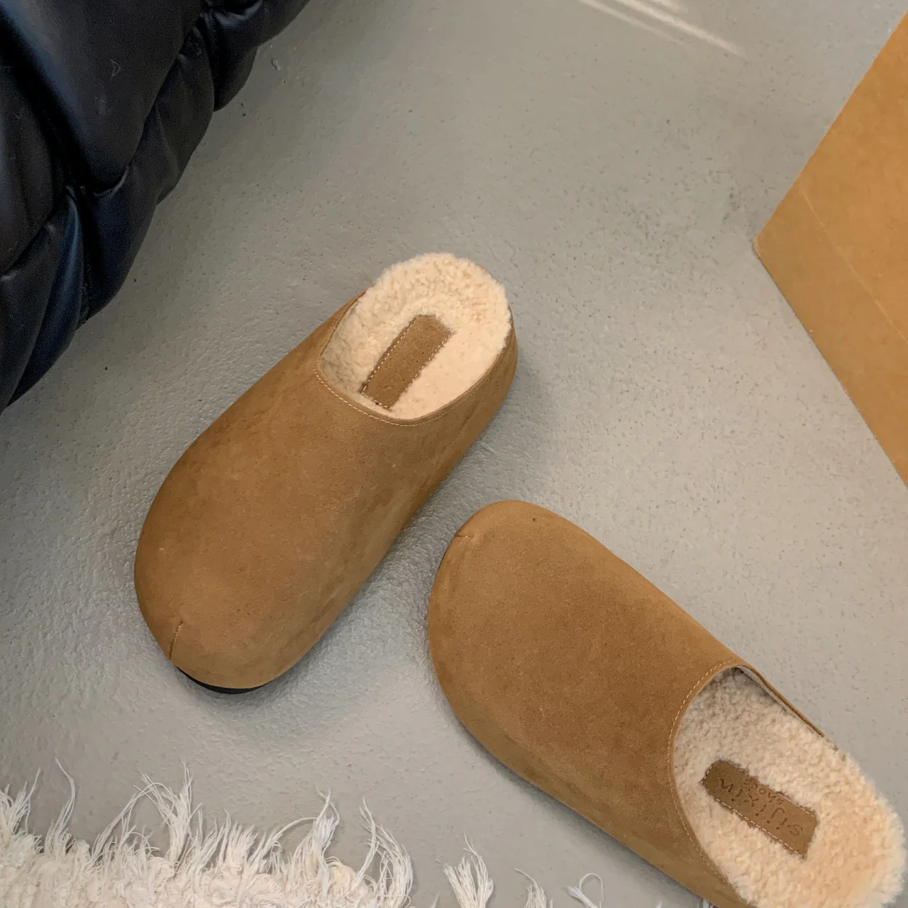 Damen Kuschelige Hausschuhe mit flauschigem Innenfutter und rutschfester Sohle Heidi Mode - Image 8