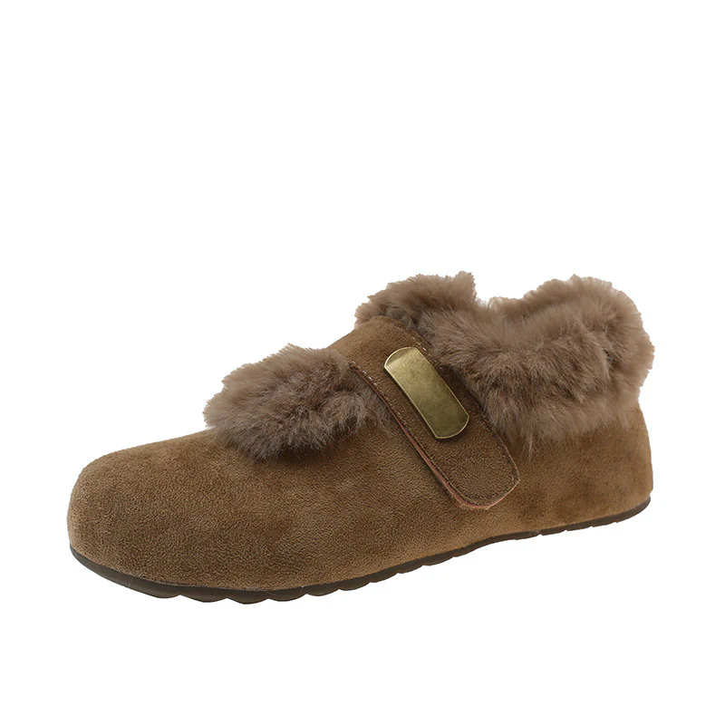 Damen Kuschelige Hausschuhe mit hochwertigem Kunstfellkragen Heidi Mode - Image 7