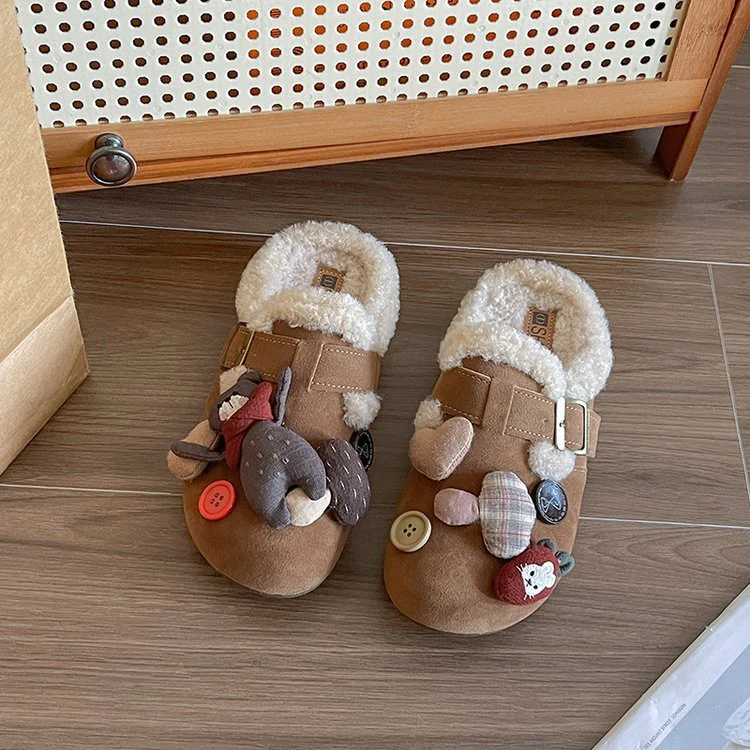 Damen Kuschelige Hausschuhe mit modischem Dekor Heidi Mode - Image 7