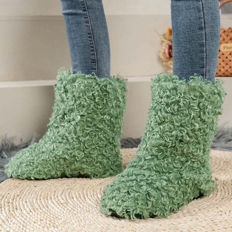 Damen kuschelige Warmhausschuhe aus hochwertigem Fleece Heidi Mode - Image 7