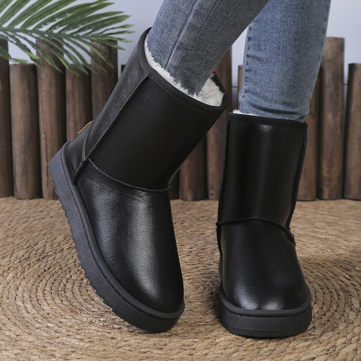 Damen kuschelige Winterboots mit warmem Innenfutter Heidi Mode - Image 2