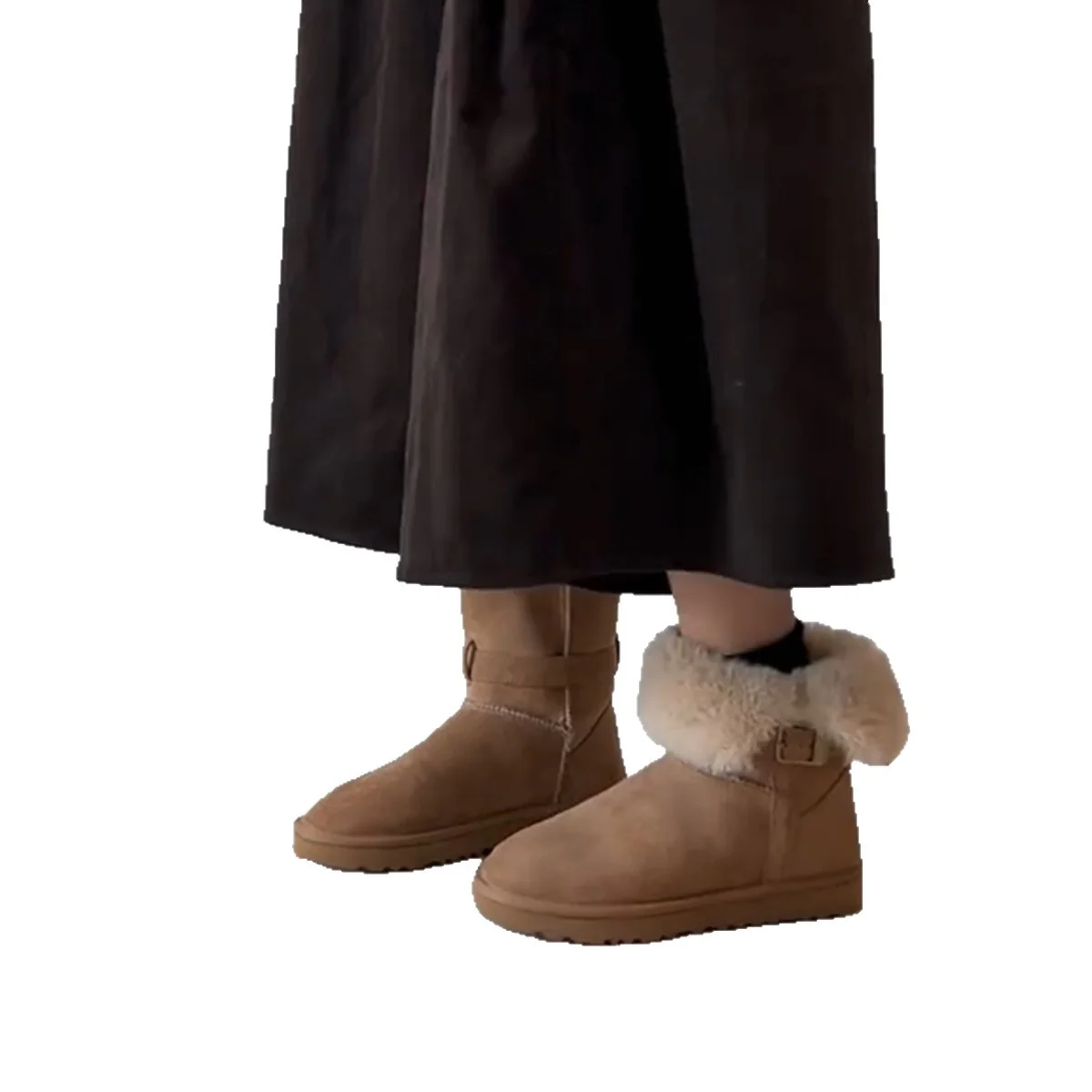 Damen Kuschelige Winterboots mit weichem Kunstfellkragen und robuster Sohle Heidi Mode - Image 5