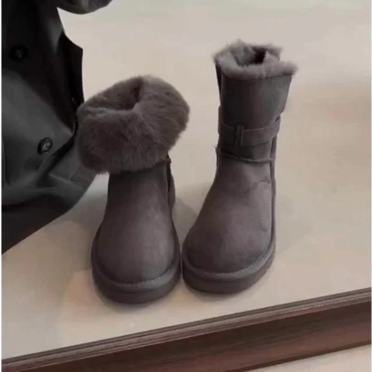 Damen Kuschelige Winterboots mit weichem Kunstfellkragen und robuster Sohle Heidi Mode - Image 7