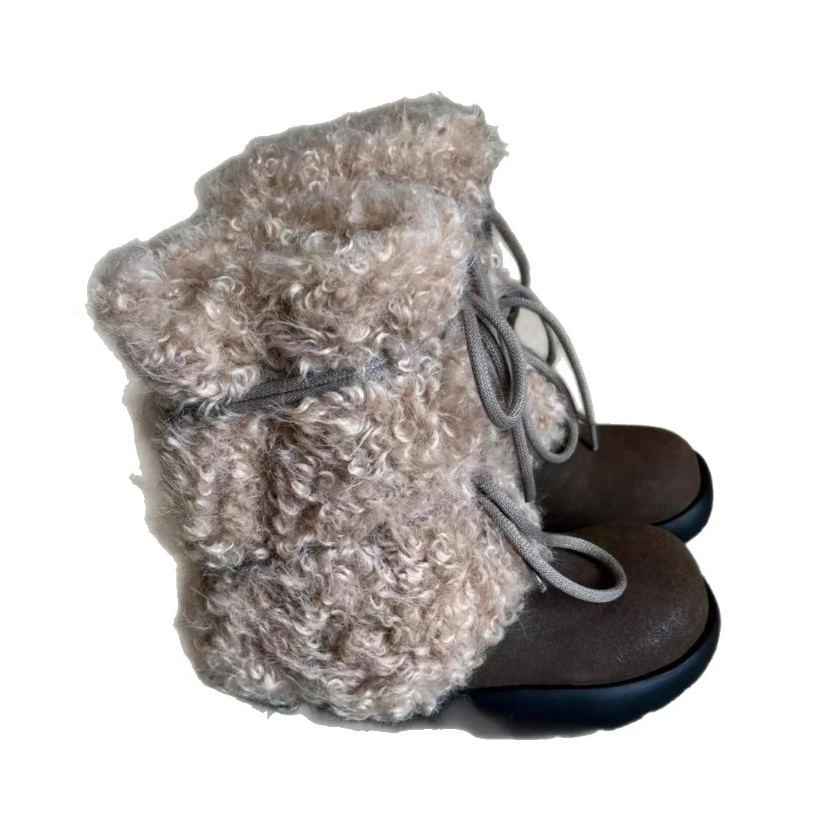 Damen Kuschelige Winterboots mit weichem Kunstfellkragen und rutschfester Sohle Heidi Mode - Image 5