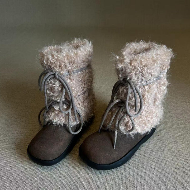 Damen Kuschelige Winterboots mit weichem Kunstfellkragen und rutschfester Sohle Heidi Mode - Image 6
