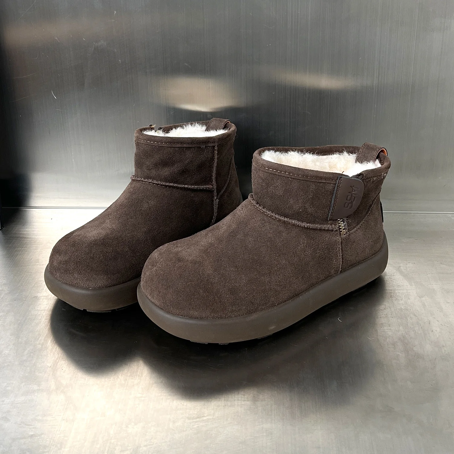 Damen kuschelige Winterstiefel aus weichem Wildleder mit warmem Innenfutter Heidi Mode - Image 2