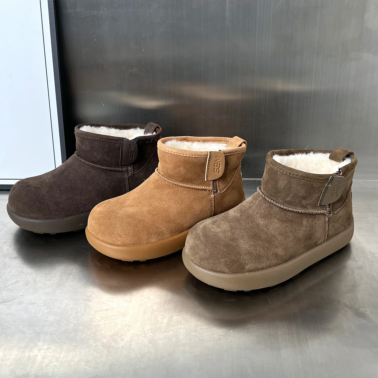 Damen kuschelige Winterstiefel aus weichem Wildleder mit warmem Innenfutter Heidi Mode - Image 3