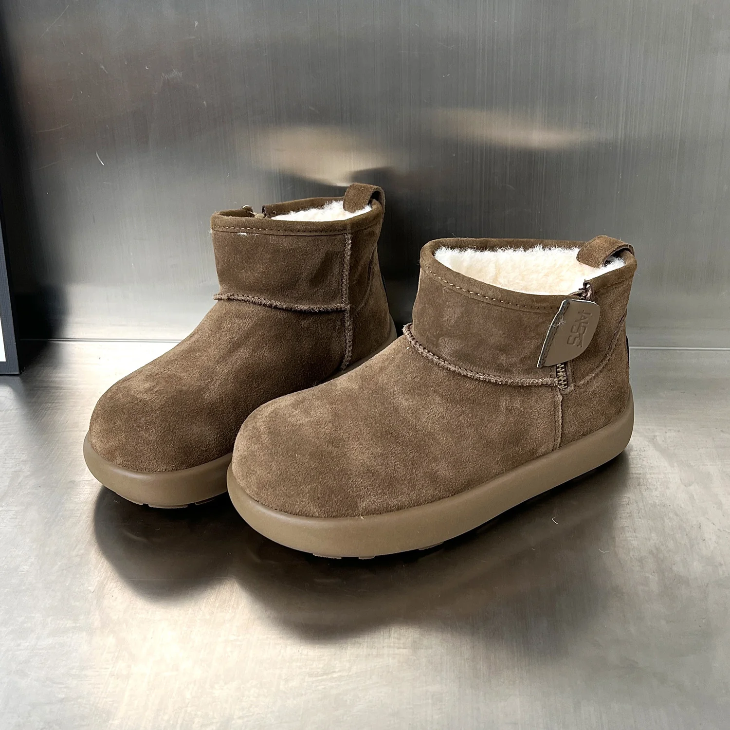Damen kuschelige Winterstiefel aus weichem Wildleder mit warmem Innenfutter Heidi Mode - Image 6