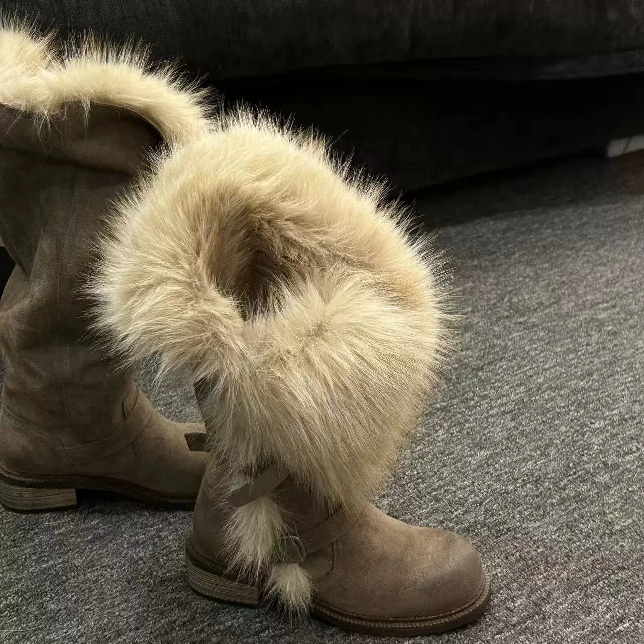 Damen Kuschelige Winterstiefel mit luxuriösem Fellkragen Heidi Mode - Image 6