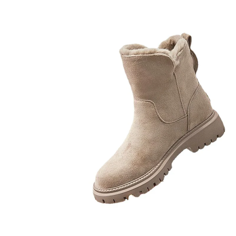 Damen kuschelige Winterstiefel mit modischem Kunstfellkragen und rutschfester Sohle Heidi Mode - Image 5