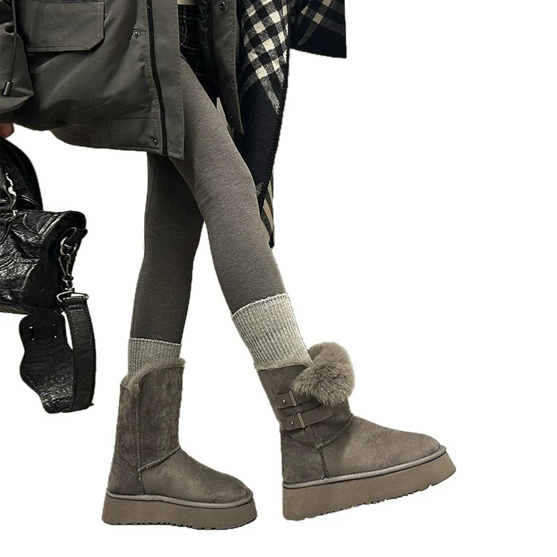 Damen kuschelige Winterstiefel mit verstellbarem Riemen und Soft-Futter Heidi Mode - Image 5