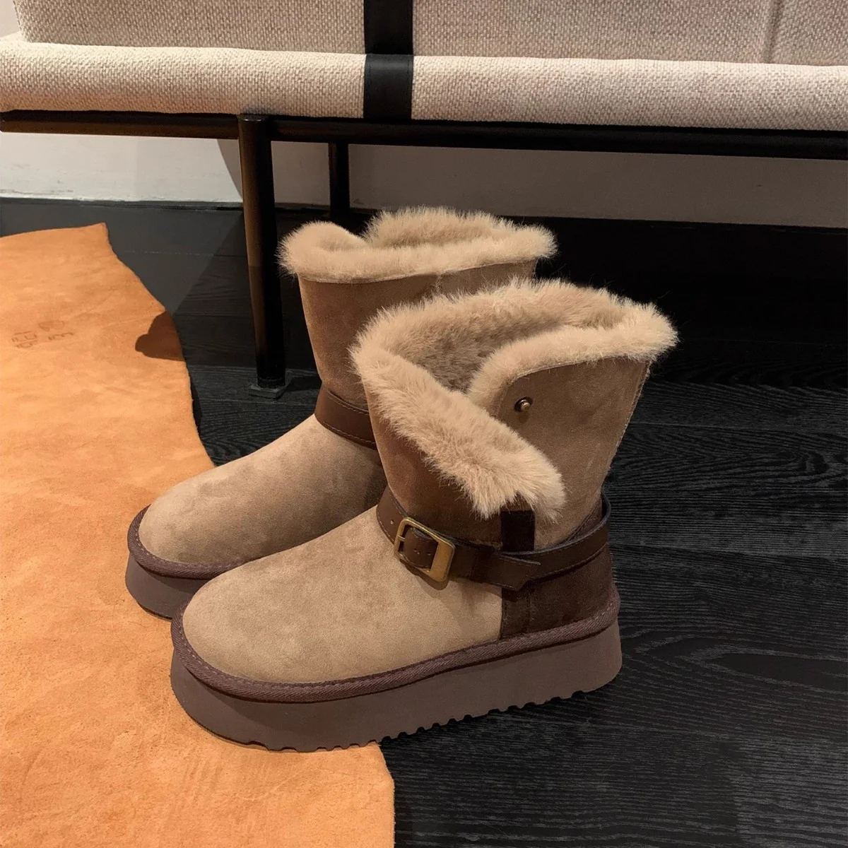Damen kuschelige Winterstiefel mit warmem Futter und stylishen Details Heidi Mode - Image 2