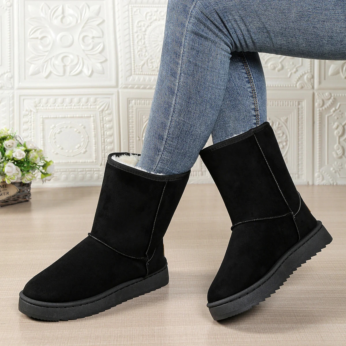 Damen Kuschelige Winterstiefel mit weichem Futter Heidi Mode - Image 2