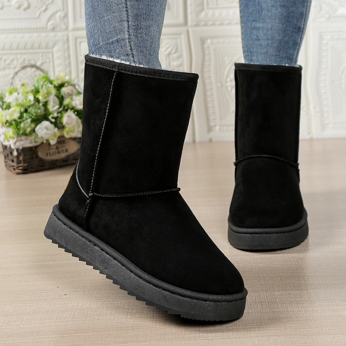 Damen Kuschelige Winterstiefel mit weichem Futter Heidi Mode - Image 3