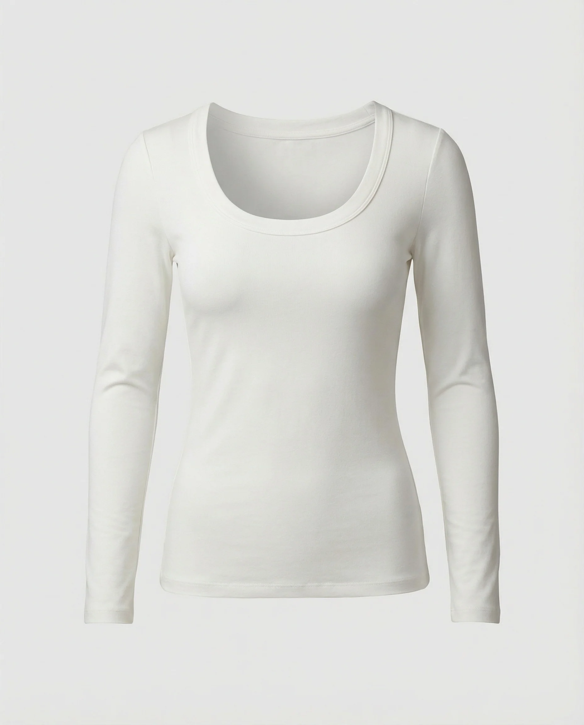 Damen Langarmshirt Elastisch Rundhals Herbst Weiches Komfort Oberteil - Image 5