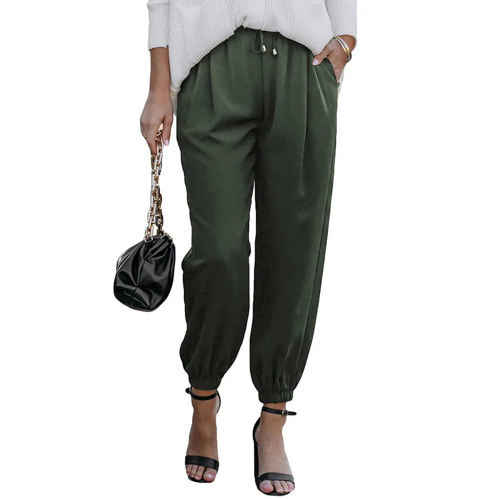 Damen Lässige Freizeithose mit Elastischem Bund und Praktischen Taschen Heidi-Mode - Image 13