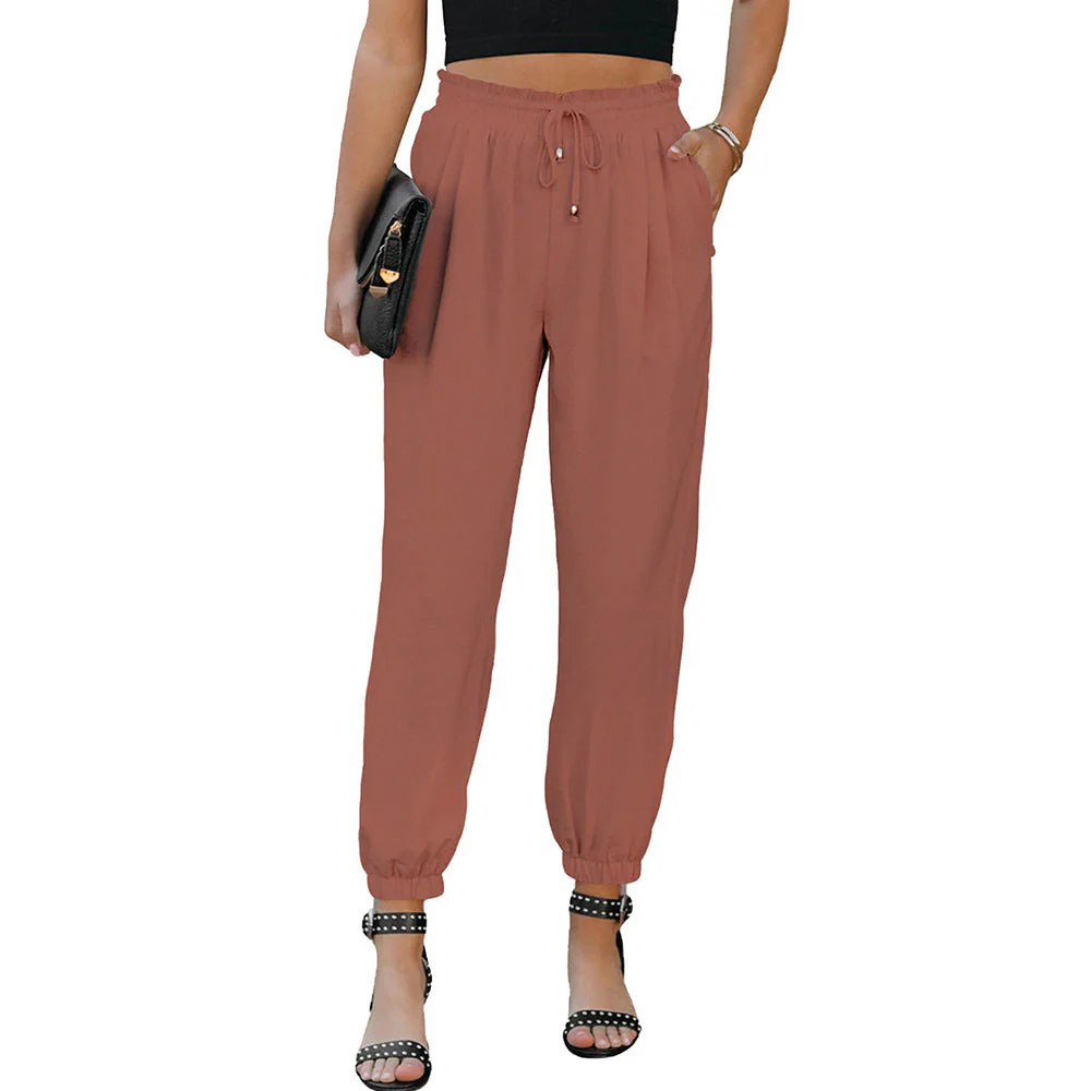 Damen Lässige Freizeithose mit Elastischem Bund und Praktischen Taschen Heidi-Mode - Image 8