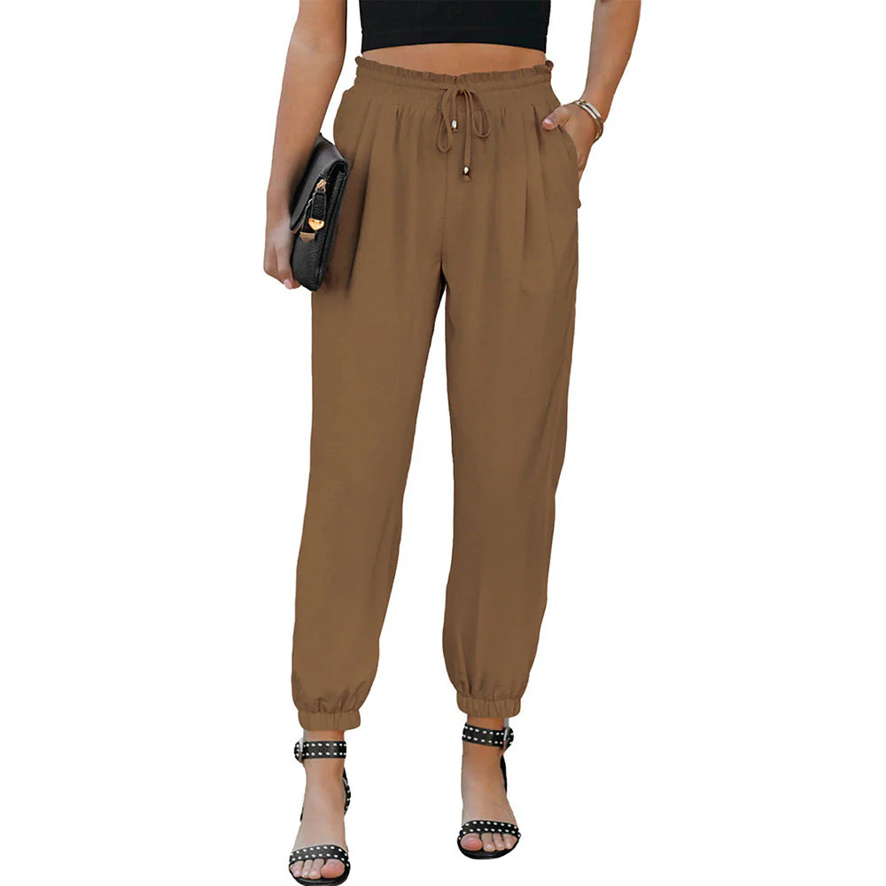 Damen Lässige Freizeithose mit Elastischem Bund und Praktischen Taschen Heidi-Mode - Image 9