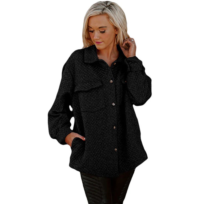 Damen Lässige Jacke mit Strukturiertem Design und Praktischen Taschen Heidi-Mode - Image 11