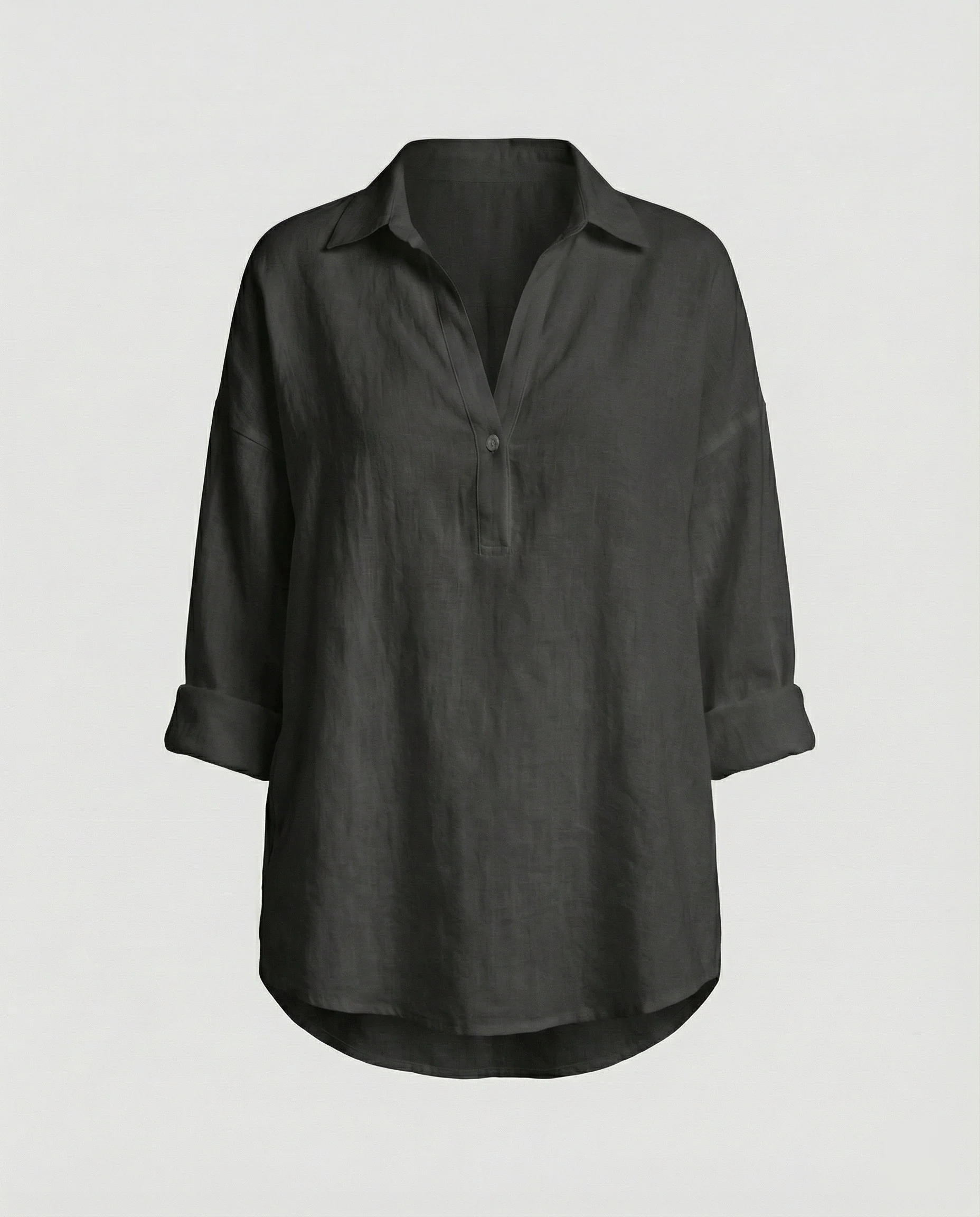 Leinenbluse Damen mit Knopfleiste - Image 10