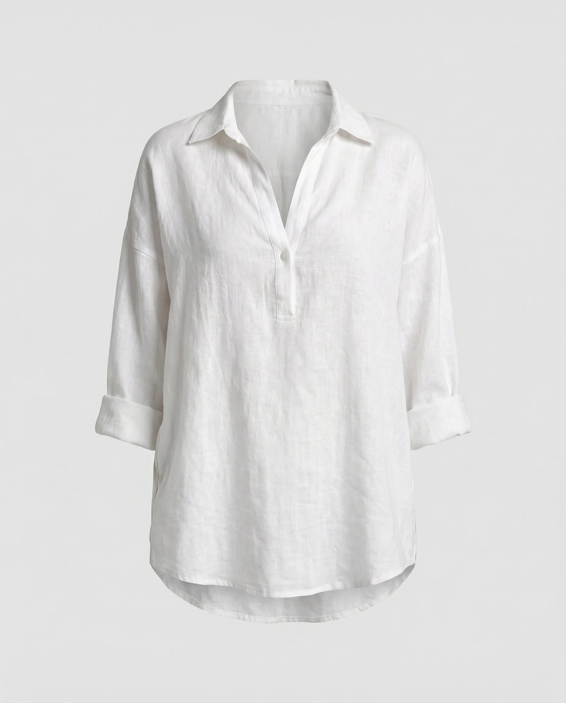 Leinenbluse Damen mit Knopfleiste - Image 5