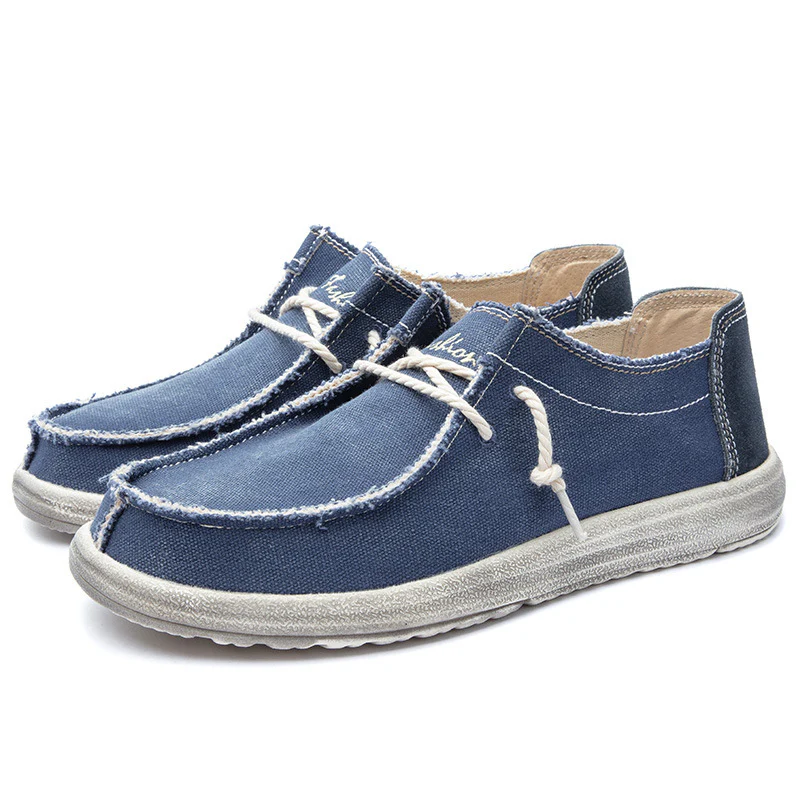 Damen lässige Segelschuhe aus strapazierfähigem Denim-Material Heidi Mode - Image 7