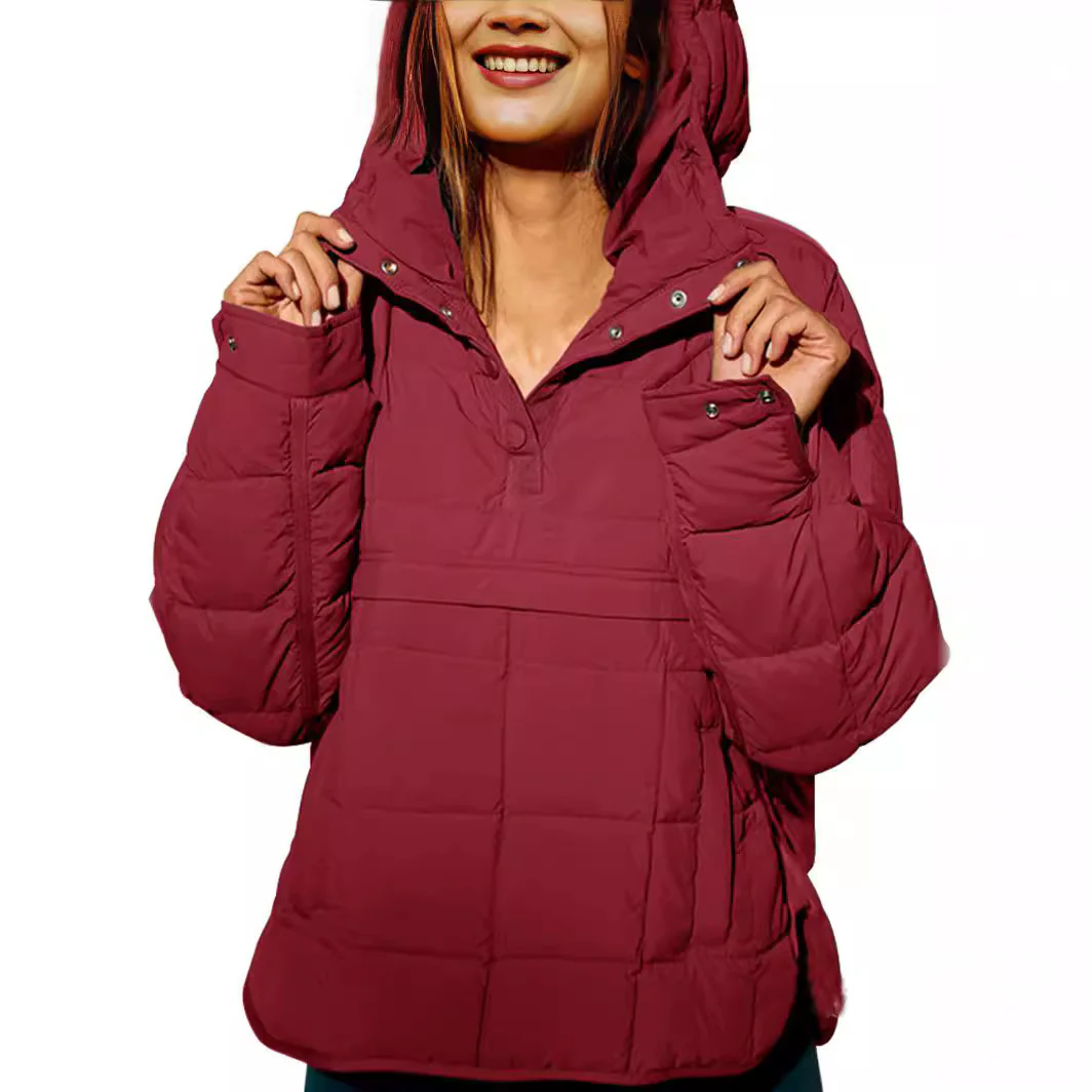 Damen lässige Winterjacke mit Steppdesign und Kragen Heidi-Mode - Image 12