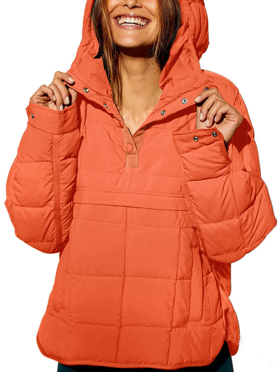 Damen lässige Winterjacke mit Steppdesign und Kragen Heidi-Mode - Image 6