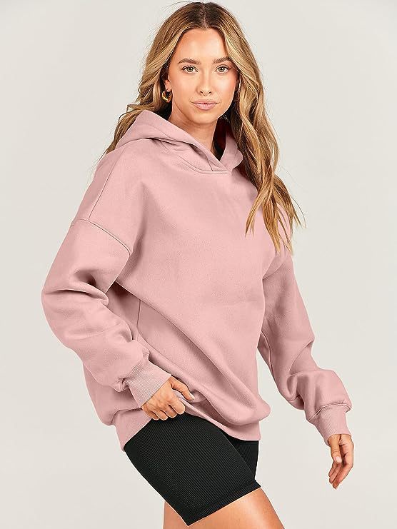 Damen Lässiger Kapuzenpullover mit Extragroßem Schnitt und Weichem Fleece-Material Heidi-Mode