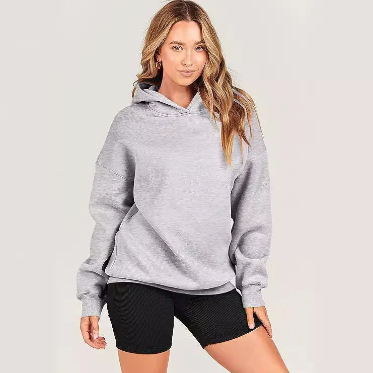 Damen Lässiger Kapuzenpullover mit Extragroßem Schnitt und Weichem Fleece-Material Heidi-Mode - Image 7