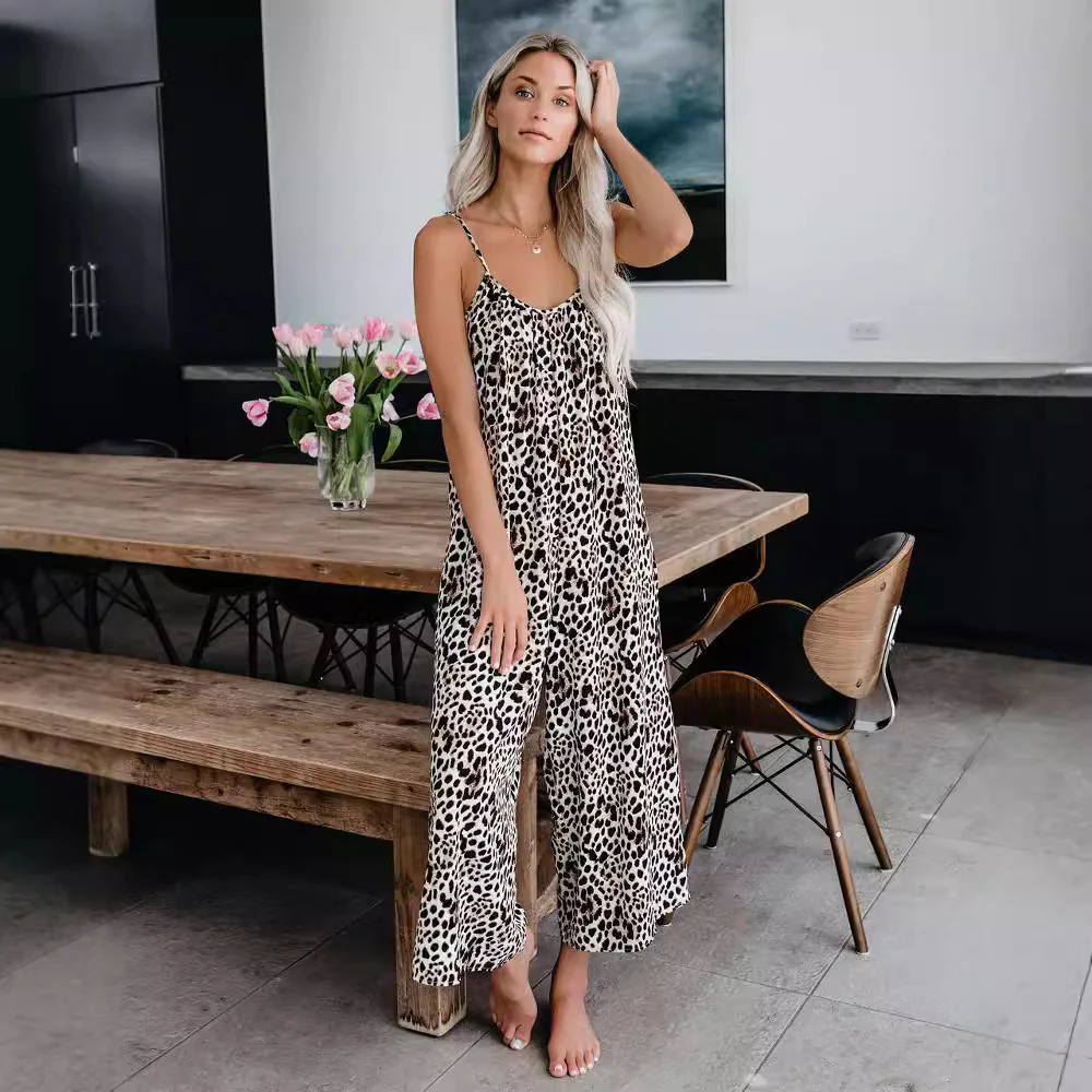 Damen Lässiger Maxijumpsuit aus leichtem Stoff mit Tie-Dye-Muster Heidi-Mode - Image 9