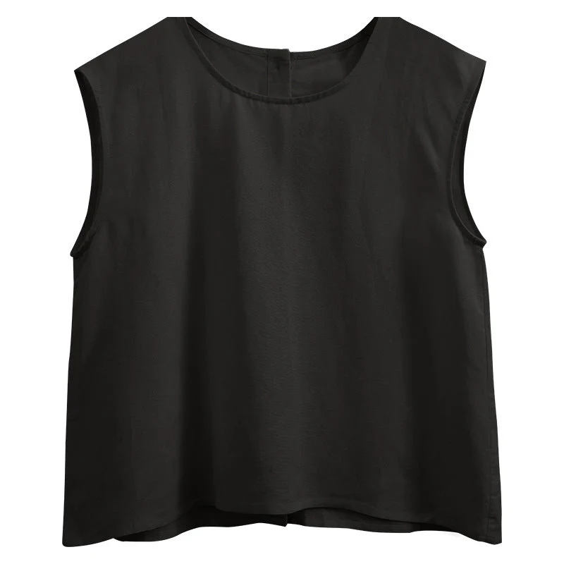 Damen Lässiges Ärmelloses Oberteil Aus Hochwertiger Baumwolle mit Weitem Schnitt Heidi-Mode - Image 7