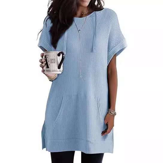 Damen Lässiges Hoodie-Kleid mit Praktischer Kängurutasche und Relaxed-Fit Heidi-Mode - Image 4